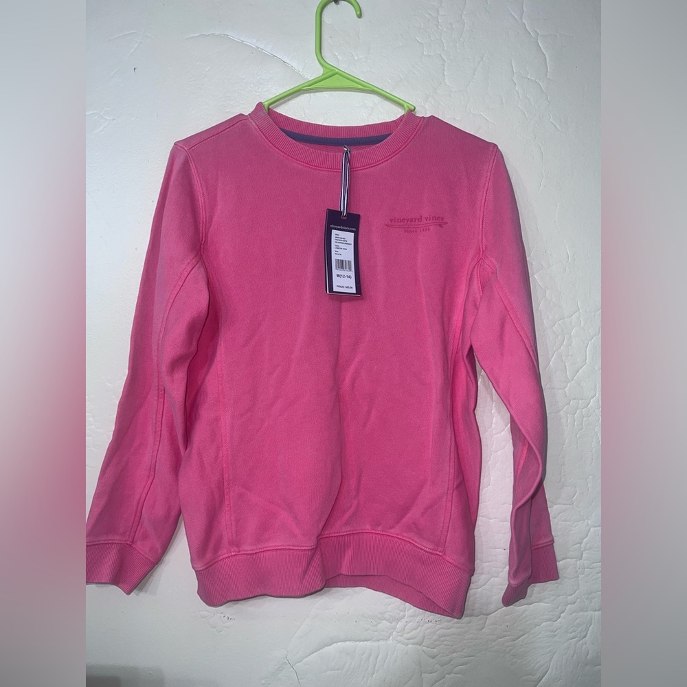 Vineyard Vines Vibrant Pink Crew Neck Sweater